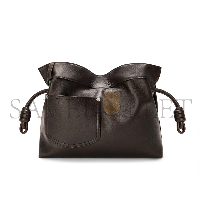 L0ew* panta medium flamenco clutch in shiny calfskin a411fc1xbv (30*24.5*10.5cm)